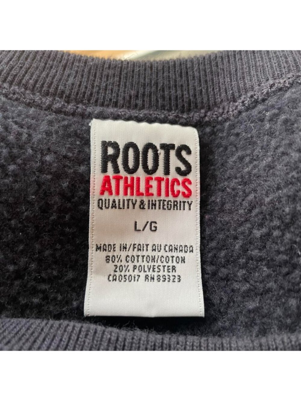 Navy blue Roots beaver canoe crewneck - Picture 3 of 4
